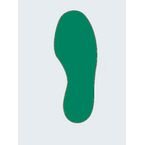 Floor Signal Green Markersfeet 300 X 100 mm Pk 10 (5 Left/5 Right)