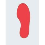 Floor Signal Red Markersfeet 300 X 100 mm Pk 10 (5 Left/5 Right)