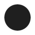 Warehouse Floor Signals Pack of 100 O Shape 90 mm Diablack