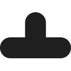 Warehouse Floor Signals Pack of 10 T Shape 200 X 300 Mmblack