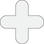 Warehouse Floor Signals Pack of 10 + Shape 300 X 300 Mmwhite