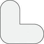 Warehouse Floor Signals Pack of 10 l Shape 200 X 200 Mmwhite