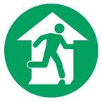 Floor Marker 430 Mmfire Exit Symbol