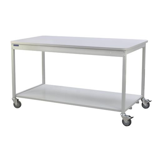 Mailroom Workbench Open With Steel Lower Shelf 840X1830X750 Mobile