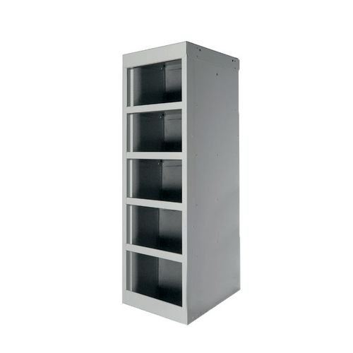 Post Box Lockers 5 Comp Grey Without Doors
