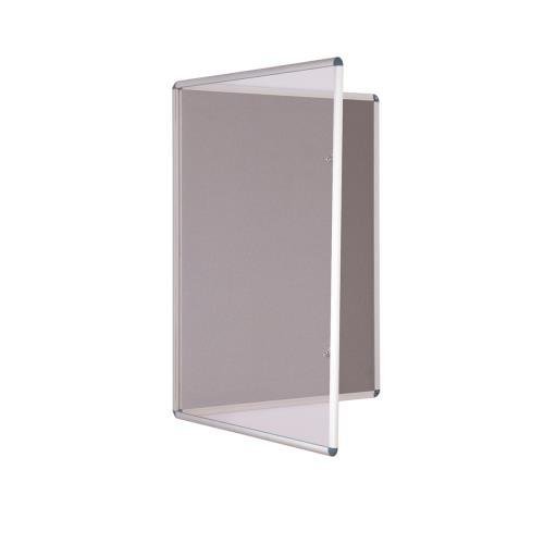 Single Door Tamperproof Felt Noticeboard