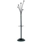 Festy 5 Hook Coat& Umbrella Stand - Black