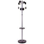 Stan 8 Xl Hook Coat& Umbrella Stand - Silver