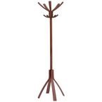 Caf 10 Hook, Rotating,wooden Coat Stand