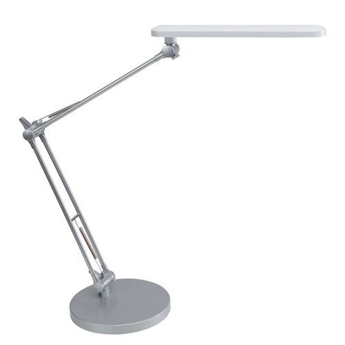 Small double arm LED desk lamp