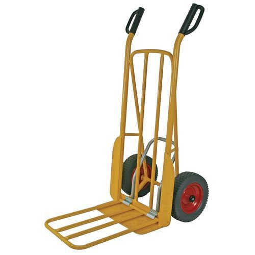 Easy tip sack truck with D shaped hand grips, capacity 250kg