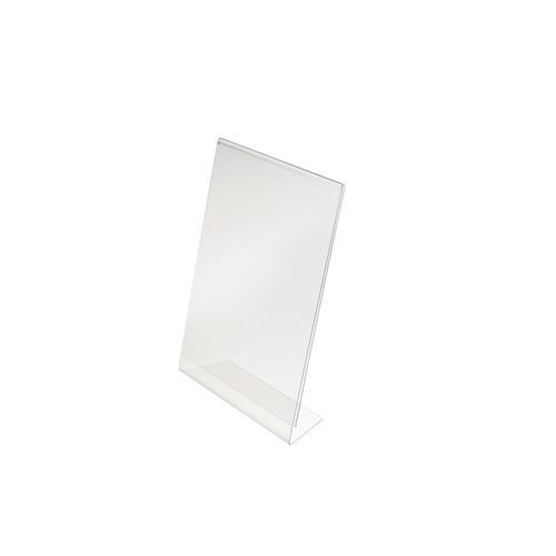 Counter top sign and poster holder - A4, slanted, portrait