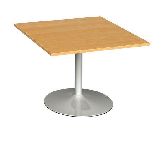 Modular boardroom meeting room table with trumpet base - Square