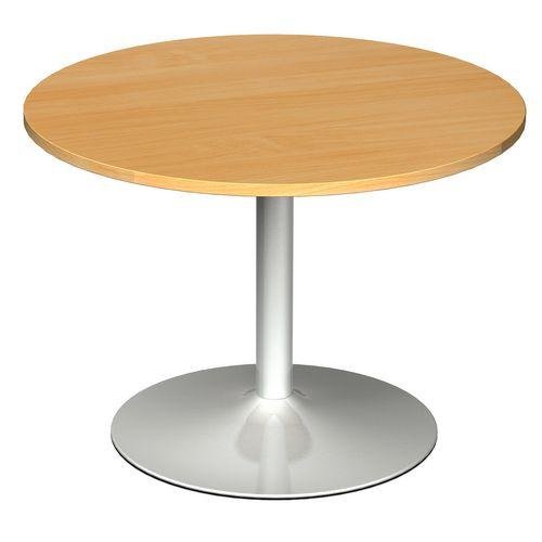 Modular boardroom meeting room table with trumpet base - Circular