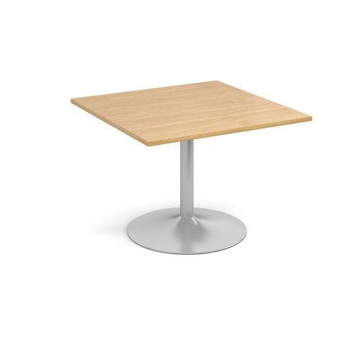 Modular boardroom meeting room table with trumpet base - Square