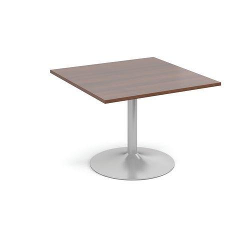 Modular boardroom meeting room table with trumpet base - Square