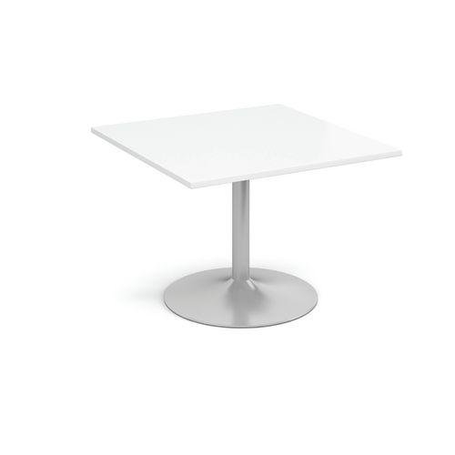Modular boardroom meeting room table with trumpet base - Square