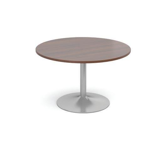 Modular boardroom meeting room table with trumpet base - Circular