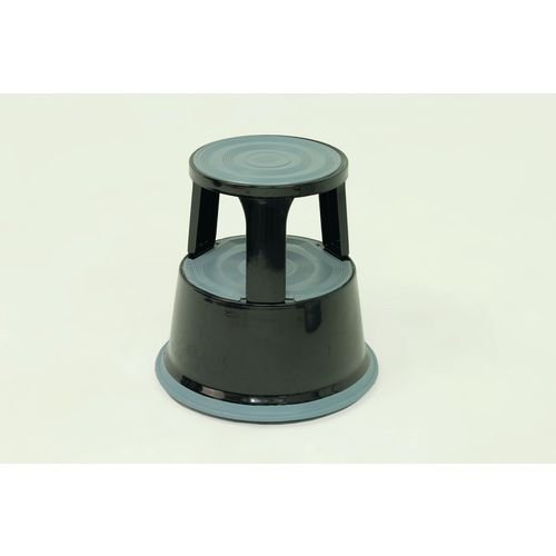 Slingsby Steel Kick Step Stool 150Kg Capacity Black - 392473 47557SL Buy online at Office 5Star or contact us Tel 01594 810081 for assistance