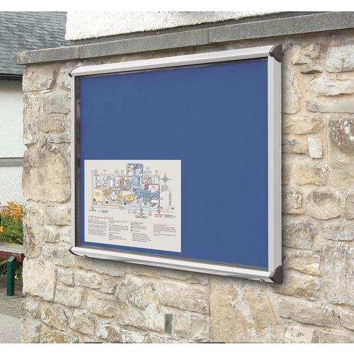 Shield® External lockable IP55 noticeboard showcase with aluminium frame
