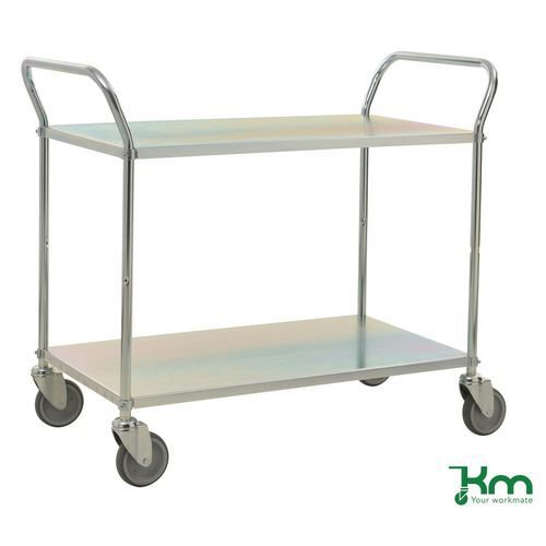 Konga two tier trolley - zinc plated