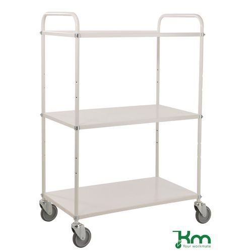 Konga tall reversible steel tray shelf trolleys