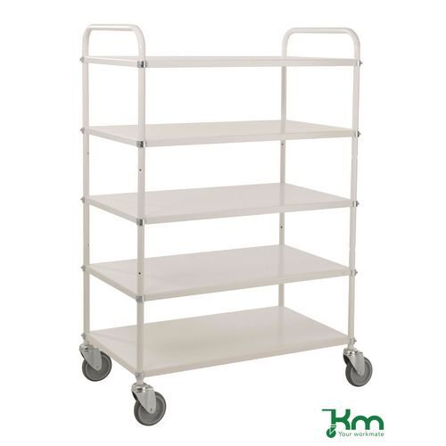 Konga tall reversible steel tray shelf trolleys