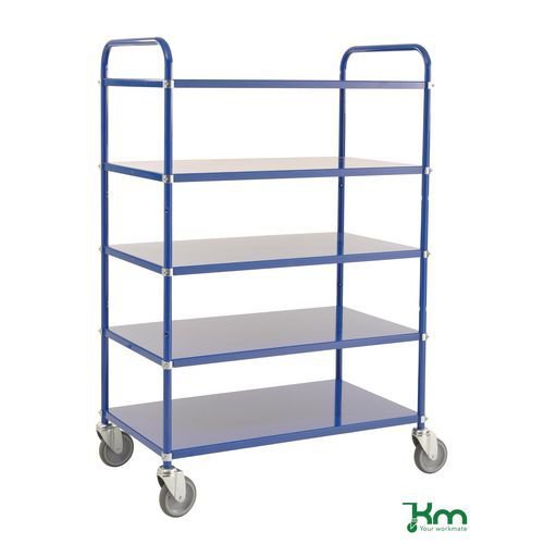 Konga tall reversible steel tray shelf trolleys