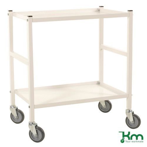 Konga table top trolleys with reversible shelves