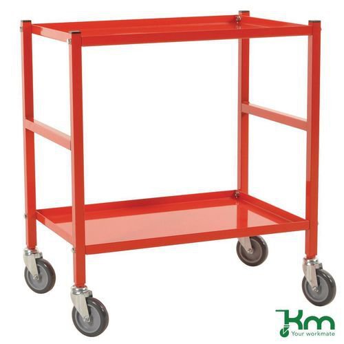 Konga table top trolleys with reversible shelves