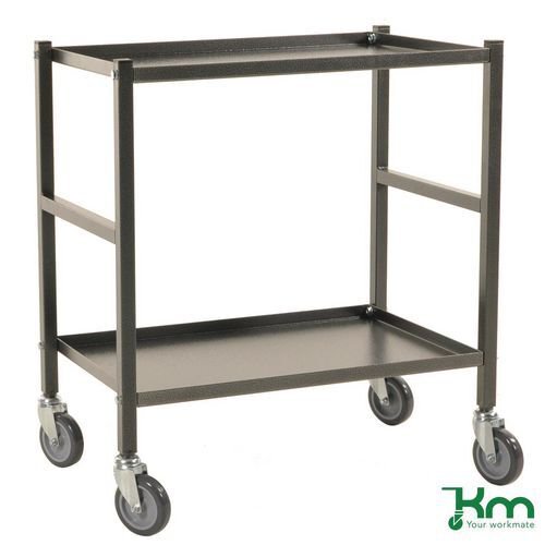 Konga table top trolleys with reversible shelves