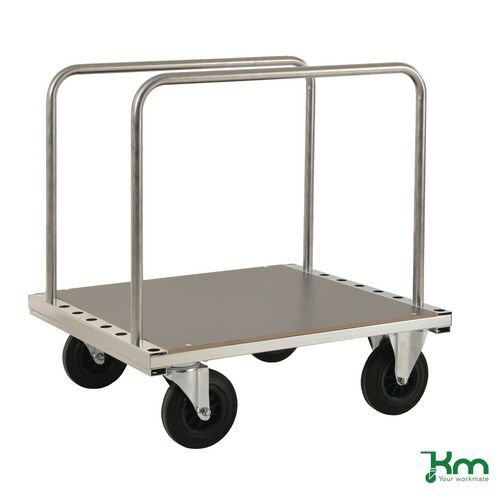 Konga heavy duty zinc plated board trolley with laminate platform