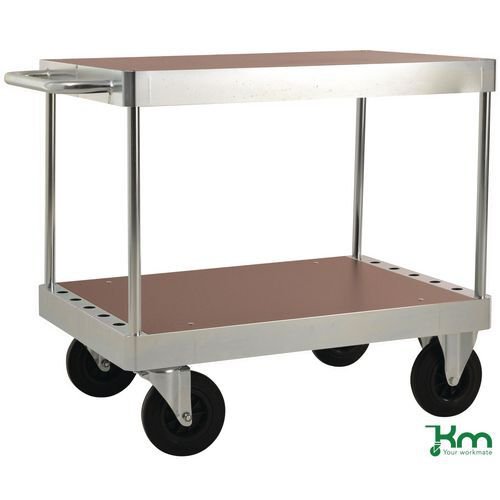 Konga extra heavy duty zinc plated table top trolleys