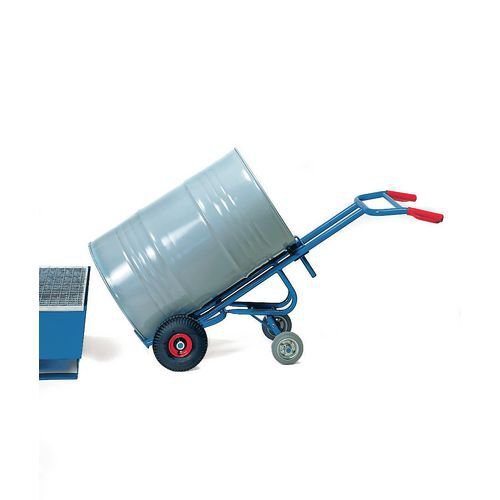Fetra pallet loading drum truck for steel drums, double castor support