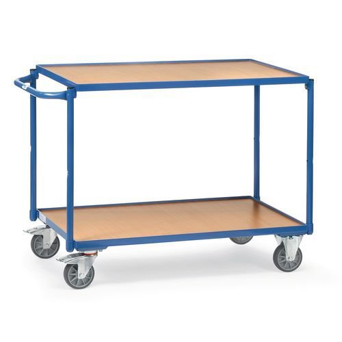 Fetra laminated wood shelf workshop trolleys