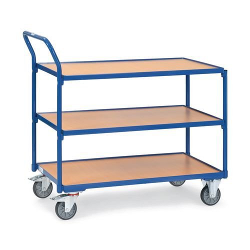 Fetra laminated wood shelf workshop trolleys