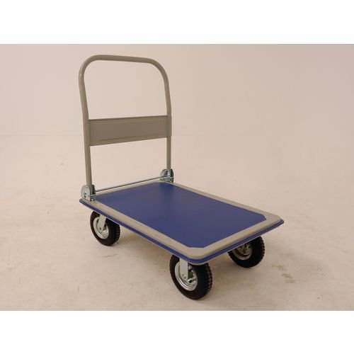Large wheel folding platform truck