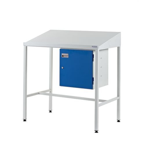 Sloping Top Teamleader Workstation With Cupboard 1060.1000.600