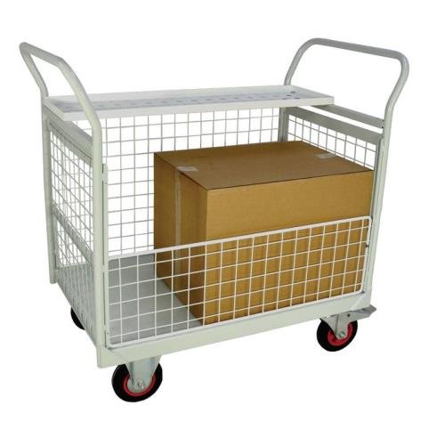 Mailroom Trolley With Half Side 830.600.900