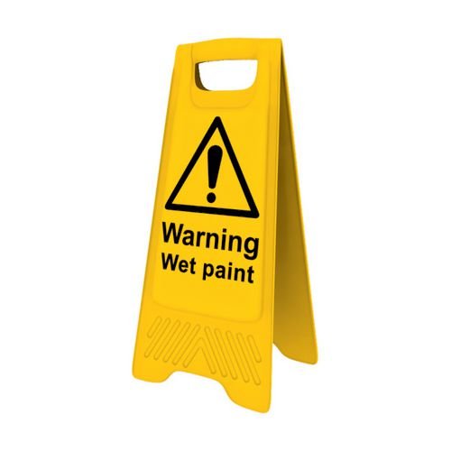 Heavy Duty A-Board - 'Warning Wet Paint'