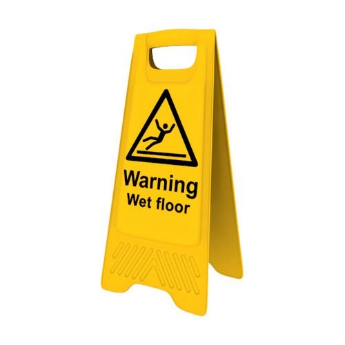 Heavy Duty A-Board - 'Warning Wet Floor'