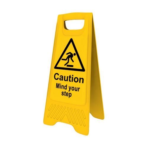 Heavy Duty A-Board - 'Mind Your Step'