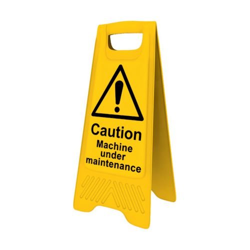 Heavy Duty A-Board - Caution Machine Under Maintenance
