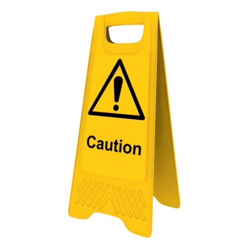 Heavy Duty A-Board - 'Caution'
