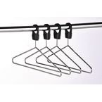 Pack of 25 Heavy Duty Anti-theftchrome Hangers Complete with Security Collars