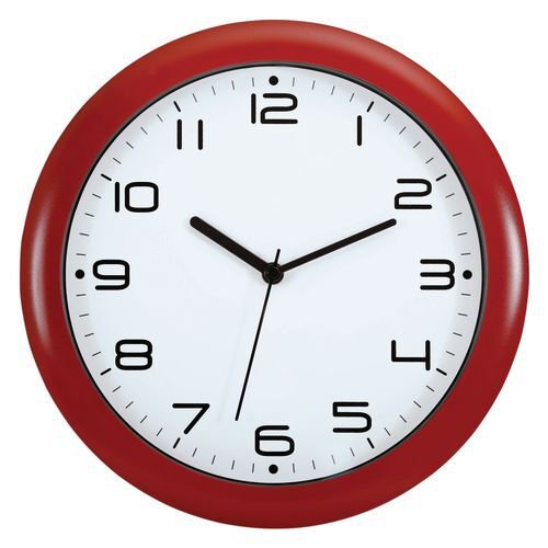 Coloured wall clock - 300mm