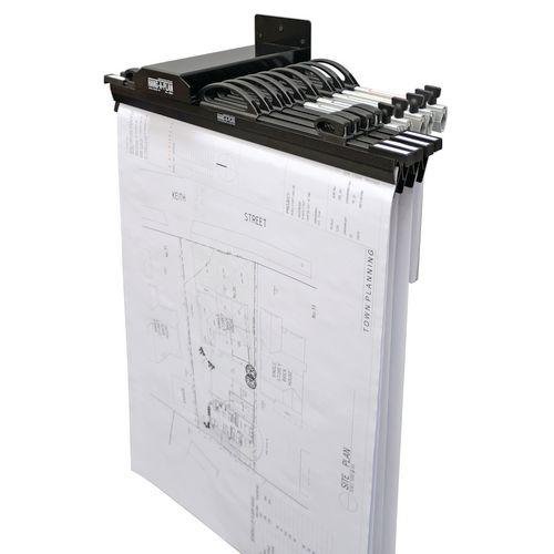 Hang-A-Plan wall mounted plan filing racks