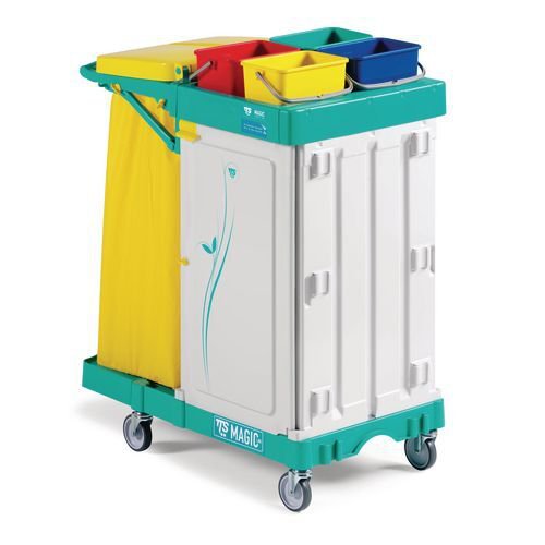 Magic line 200 lockable cleaning trolley
