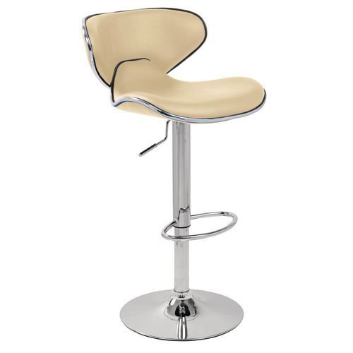 Curved leather bar stools