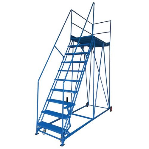 Single Ended Access Platform Blue - 2438mm X 2438mm X 965mm